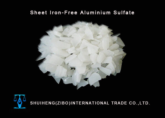 Al2O3 15.8% Sheet Shape Iron Free Aluminum Sulfate Granular